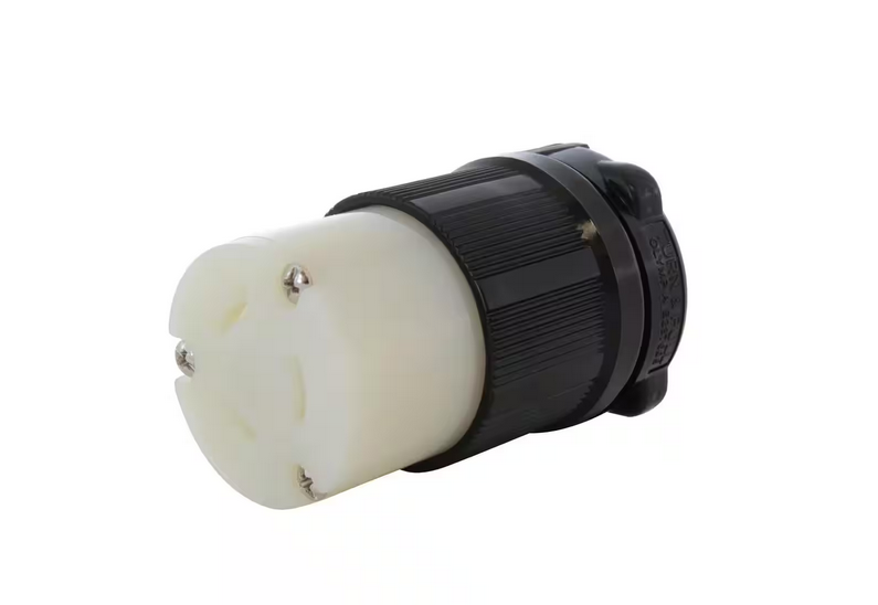 NEMA L7-20R 20 Amp 277-Volt 3-Prong Locking Female Connector in Black with UL, C-UL Approval - 91007428841