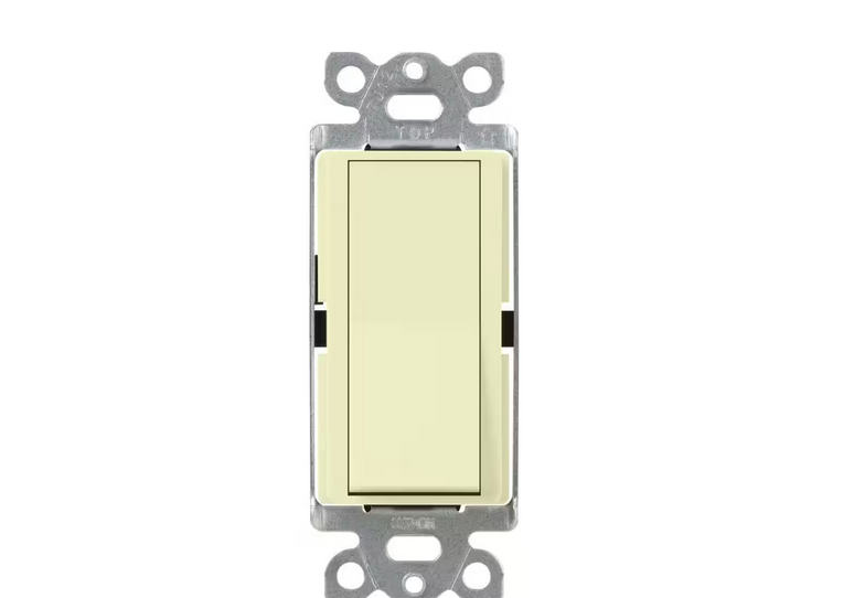 Claro On/Off Switch, 15 Amp/4 Way, White (CA-4PS-AL)