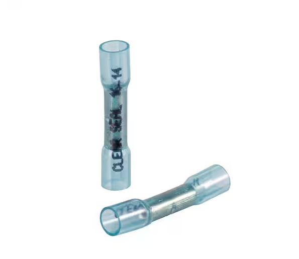 16-14 AWG Clear Seal Heat-Shrink Butt Splice Terminal (25-Pack) - 91006397189
