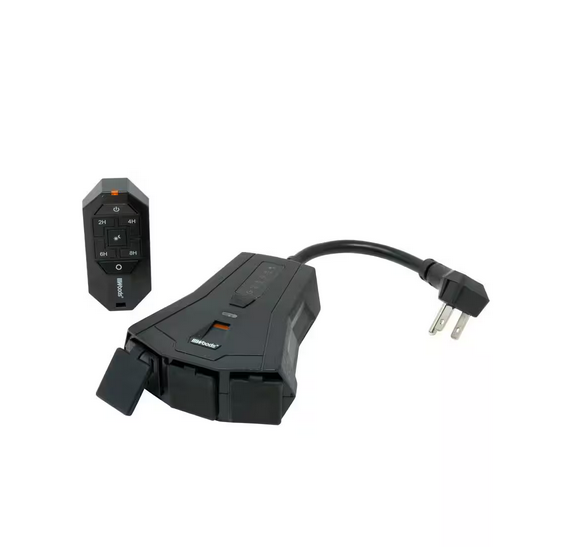 Outdoor Lighting Mechanical Timer with 3-Outlet Remote Control Countdown - 91004518276