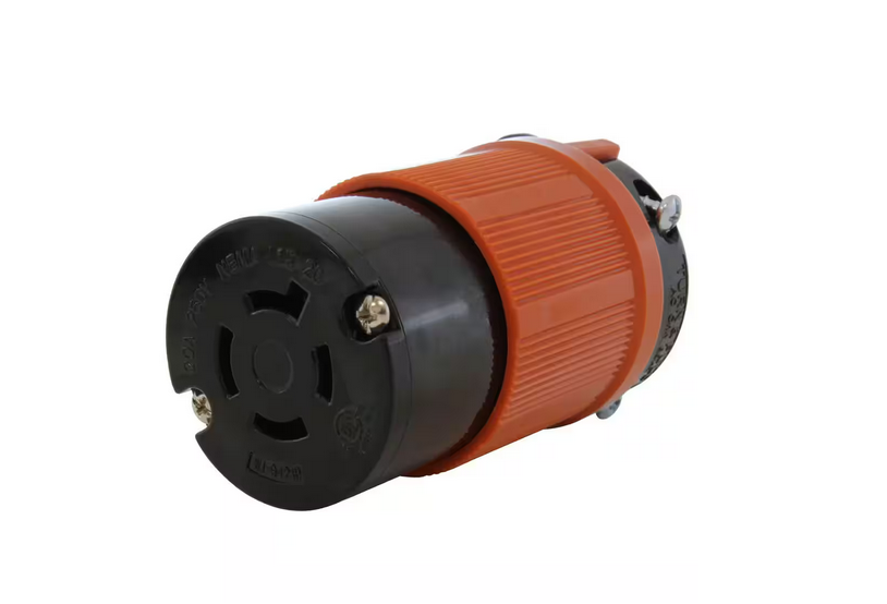 NEMA 20 Amp 250-Volt 3-Phase 4-Prong Locking Female Connector with UL, C-UL Approval - 91004682525