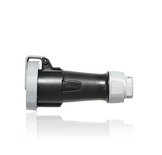 LEV Series30 Amp 600-Volt 3-Phase, 3P, 4-Watt IEC 60309-1 and 60309-2 Pin and Sleeve Connector Watertight, Black - 91007207473