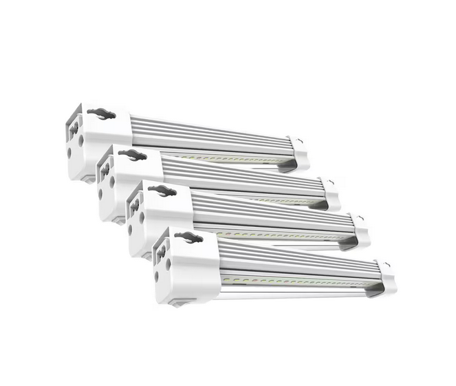 1 ft. 13.5W Vertical Mount White Full Spectrum LED Non-Dimmable Indoor Linkable Plant Grow Light Strip Daylight (4-Pack)