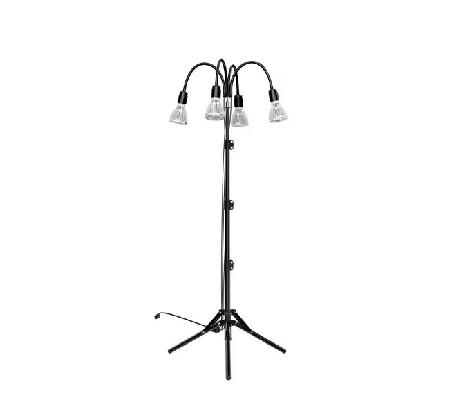 Full Spectrum 900-Watt Equiv. 12,000 Lumen LED Grow Light 4000K Daylight with Adjustable Tripod Stand, Replaceable Bulbs - 91011032614