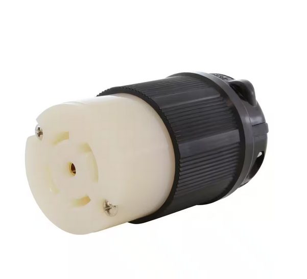 NEMA L22-30R 30A 3-Phase Y 277/480-Volt 5-Prong Locking Female Connector in Black with UL, C-UL Approval - 91011217270