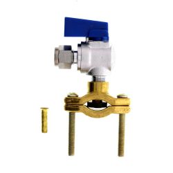 Stainless Steel Ball Valve and Brass Saddle 1/4" - 942790