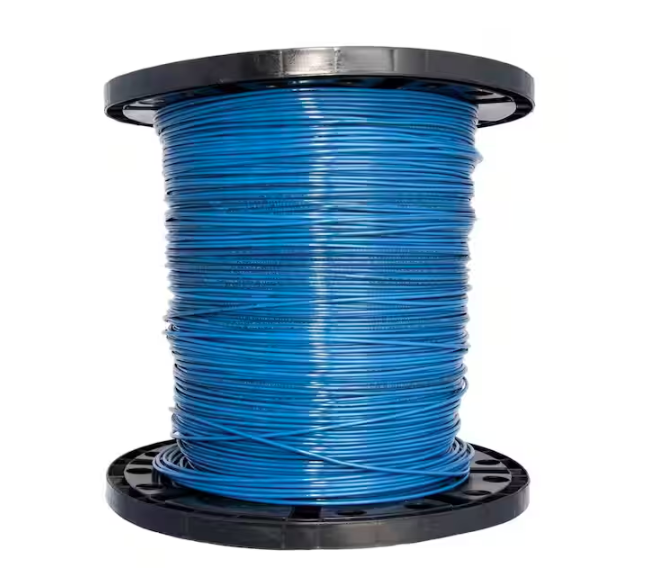 2500 ft. 14 Blue Stranded CU THHN Wire - 91000536755