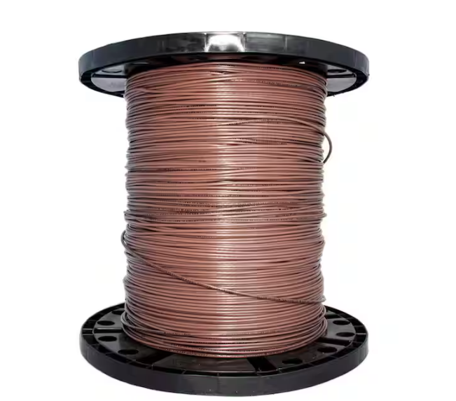 2500 ft. 14 Brown Stranded CU THHN Wire - 91000536764