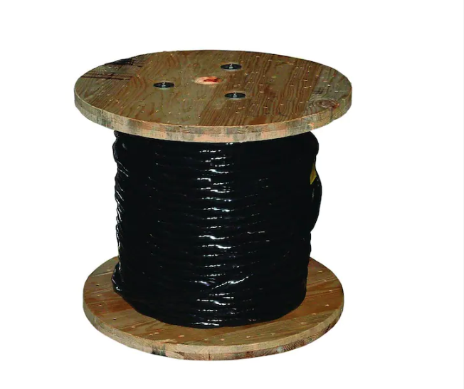 500 ft. 4/0 Black Stranded AL USE-2 Cable - 9593330