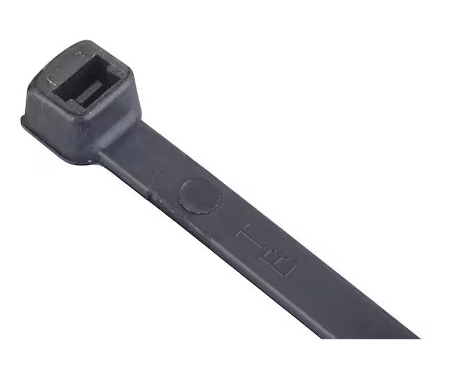 11 in. 50 lbs. UV Cable Tie in Black (100-Pack) - 91002099092