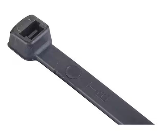 11 in. 50 lbs. UV Cable Tie in Black (100-Pack) - 91002099092