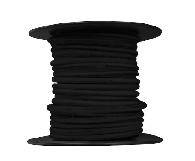 25 ft. 10 Gauge Black Stranded Copper THHN Wire - 9201784