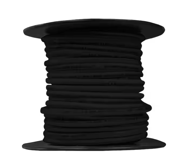 50 ft. 10 Gauge Black Stranded Copper THHN Wire - 9200158