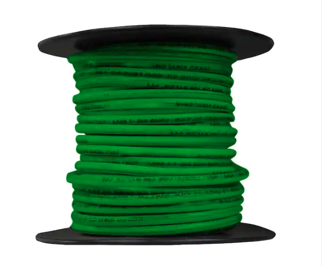 25 ft. 10 Gauge Green Stranded Copper THHN Wire - 9203041