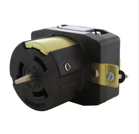 California Standard CS8169 50 Amp 480-Volt 3-Phase Single Locking Receptacle Outlet - 91009420034
