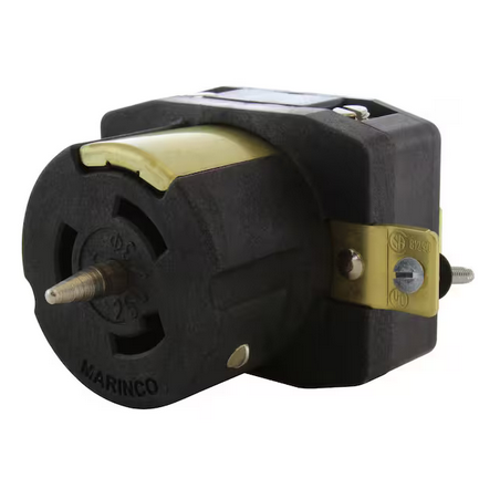 California Standard CS8369 50 Amp 3-Phase 250-Volt Single 4-Prong Locking Receptacle Outlet - 91009421185