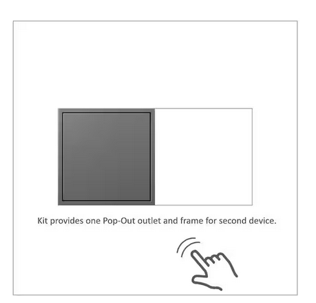 adorne 15 Amp 125-Volt Tamper Resistant 2-Gang Pop-Out Triplex Outlet Kit, Magnesium - 9292909