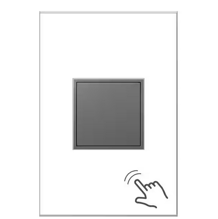 adorne 15 Amp 125-Volt Tamper Resistant 1-Gang Pop-Out Outlet, Magnesium - 9292318