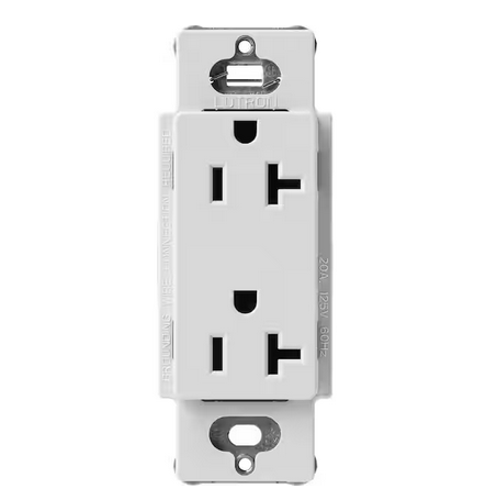 Claro 20 Amp Duplex Outlet, Mist (SCR-20-MI) - 91009501564