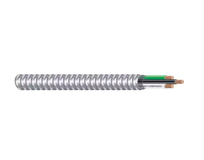 10/2 x 125 ft. Stranded CU MC (Metal Clad) Armorlite Cable - 9702793