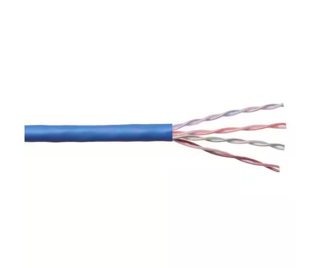 Cat5E 250 ft. Blue 24-4 Plenum Twisted Pair Cable - 9872974