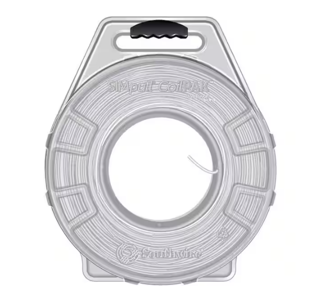 1000 ft. White/Blue Stripe 12 SOL CU CoilPAK SIMpull THHN Wire - 91008870646