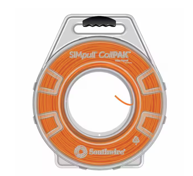 1250 ft. Orange 10/1 Sol CU CoilPAK SIMpull THHN Wire - 91008489802