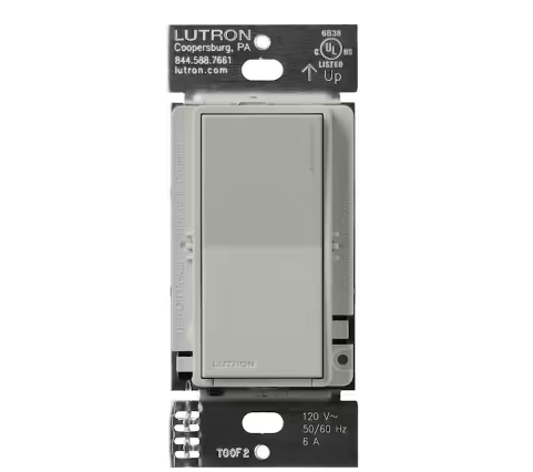 Sunnata Switch, for 6A Lighting or 3A 1/10 HP Motor, Single Pole/Multi Location, Pebble (ST-6ANS-PB) - 91009033419