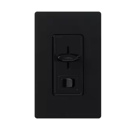 Skylark Dimmer Switch for Electronic Low-Voltage, 300-Watt Incandescent/Single-Pole or 3-Way, Black (SELV-303P-BL)
