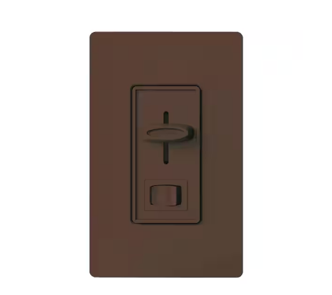 Skylark Dimmer Switch for Electronic Low-Voltage, 300-Watt Incandescent/Single-Pole or 3-Way, Brown (SELV-303P-BR)