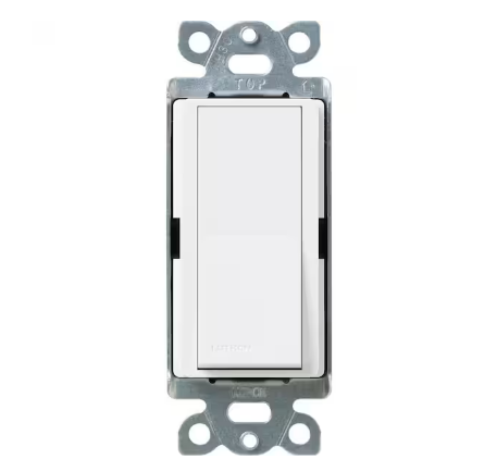 Claro On/Off Switch with Locator Light, 15-Amp/Single-Pole, Snow (SC-1PSNL-SW)