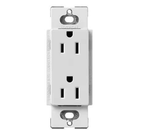 Claro 15 Amp Duplex Outlet, Mist (SCR-15-MI) - 91009501806