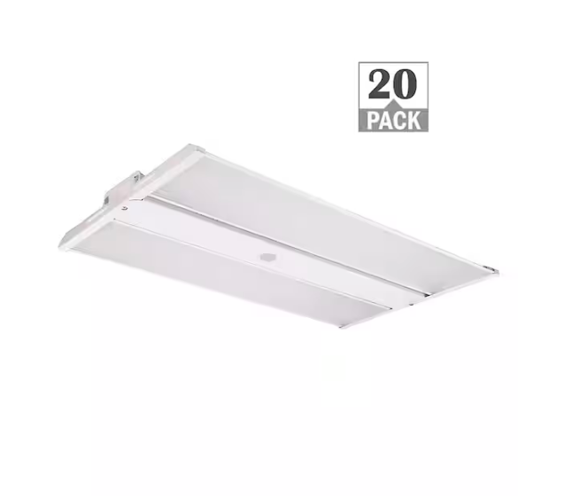 2 ft. 400W Equivalent 17,000-23,500 Lumens Compact Linear Integrated LED Dimmable White High Bay Light 4000K (20-Pack) - 91011059834