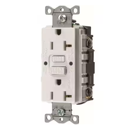 20 Amp 125-Volt NEMA 5-20R Autoguard Commercial Standard GFCI Receptacle, White