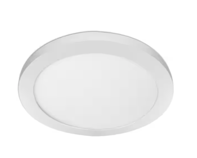 11 in. 12.5-Watt Dimmable White Integrated LED 875 Lumens Round Flat Panel Ceiling Flush Mount with Color Change 5CCT - 91009153898