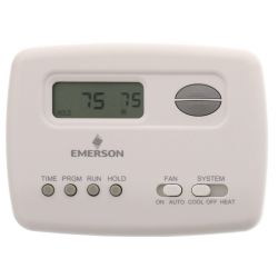 Programmable Thermostat Battery Powered 1 Heat 1 Cool (HP/AC) - 934191