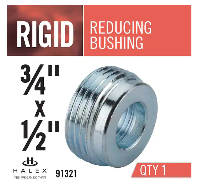 3/4 in. x 1/2 in. Rigid Reducer Bushing - 9293702