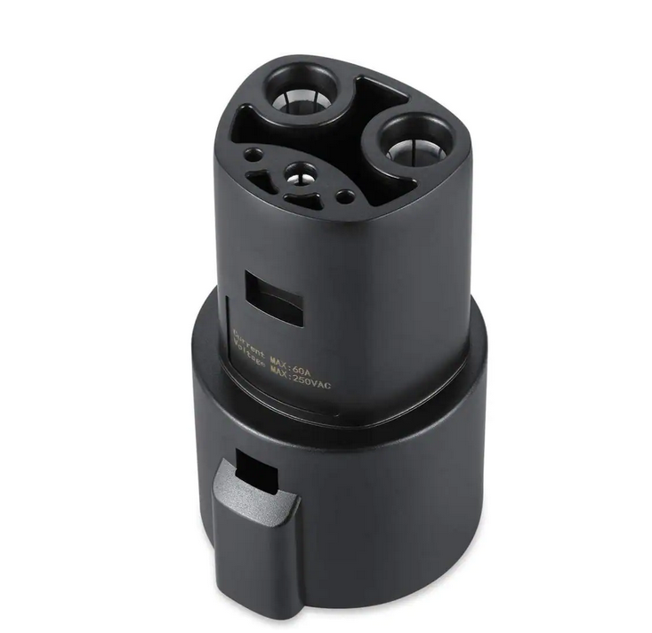 J1772 to Tesla Charging Adapter - 60A 250V AC - For Tesla Model 3/S/X/Y - SAE J1772 Electric Vehicle (EV) Chargers - 91005851717