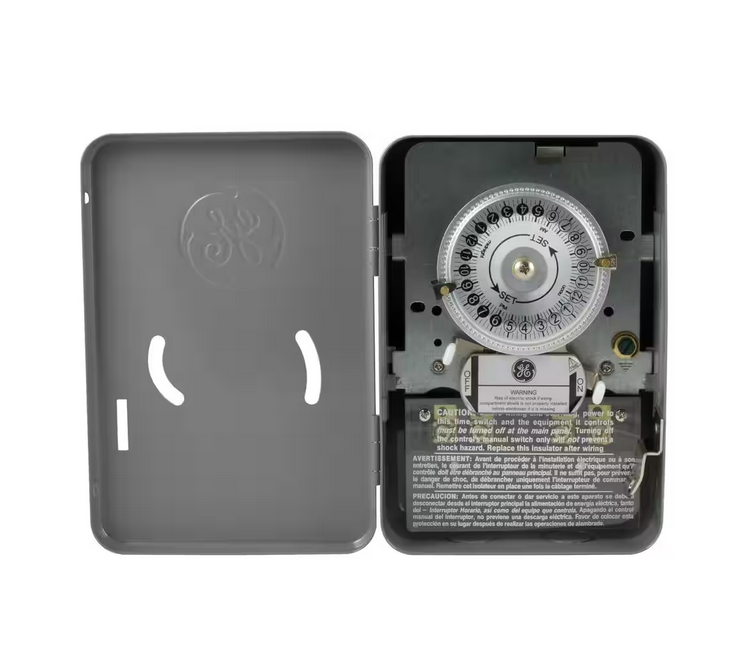 24-Hour Heavy Duty Indoor Mechanical Water Heater Switch Timer - 91002968577