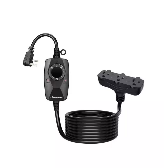 15 Amp 125-Volt Outdoor Dusk to Dawn Light Countdown Timer Weatherproof with 12 ft. Extension Cord - 91011028933