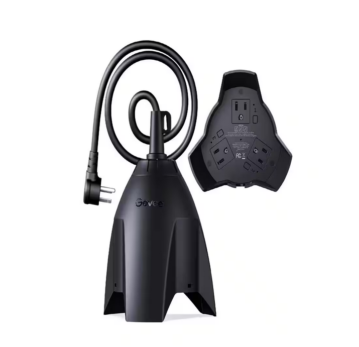 3-Outlet 3in1 Outdoor Smart Plug Compact with 3 ft. Cord, Timer and Wi-Fi Bluetooth Plug in Black - 91012166186