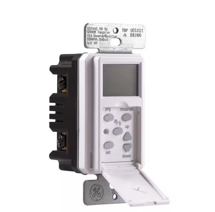 7-Day Programmable Indoor/Outdoor In-Wall Digital Timer