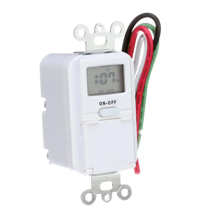 Digital In-Wall Timer - White