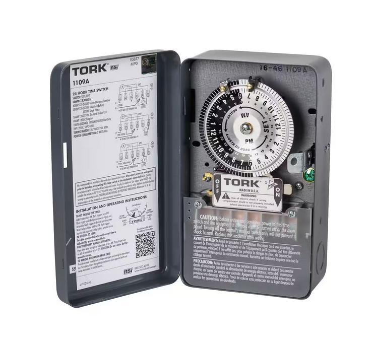 40 Amp 24-Hour Indoor Mechanical Timer Switch