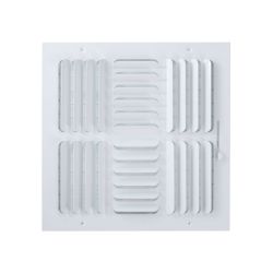 Stamped Curved Blade Supply Register 4 Way 6" x 6" - 93338