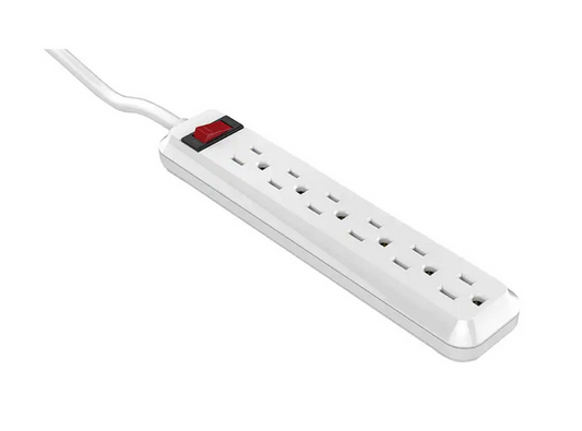 4 ft. 6-Outlet Power Strip with 45° Angle Plug - 9335884