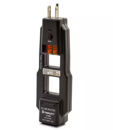 Combination AC Line Spliter and GFCI Receptacle Tester - 91005893606