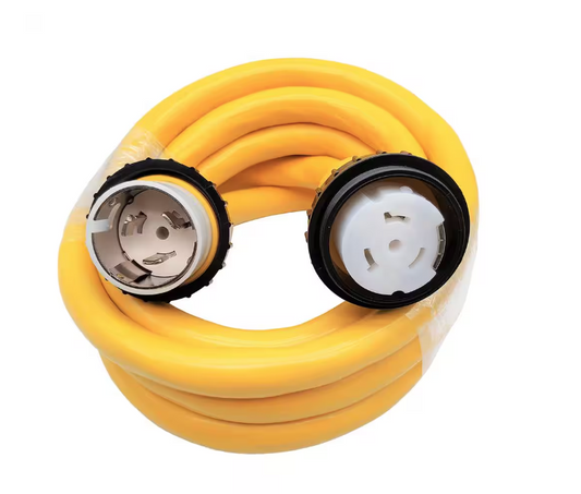 15 ft. 6/4 Marine Shore Power 50 Amp 250-Volt Extension Cord NEMA SS2-50P to SS2-50R - 91006238313