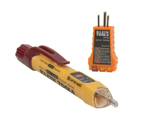 Dual Range Non-Contact Voltage Tester with Receptacle Tester - 91005652680
