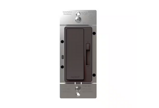 radiant 150-Watt Single-Pole/3-Way LED Advanced Decorator Rocker Dimmer, Brown - 91010879343